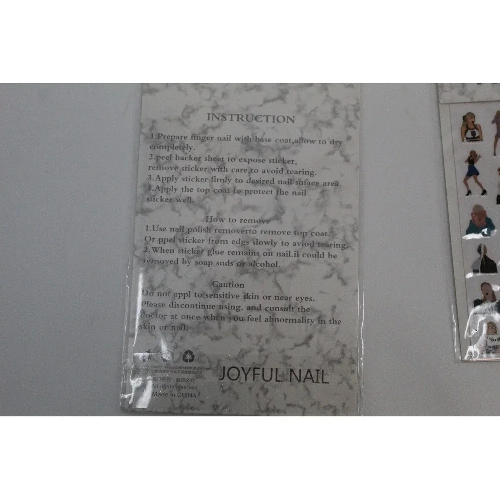 Joyful Nail Taylor Swift Eras Tour Inspired Nail Art Stickers 3 Sheets Kids New